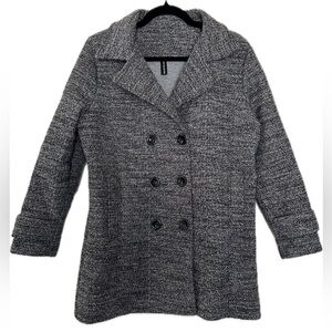 Italian Heather Gray Knit Peacoat Size OS